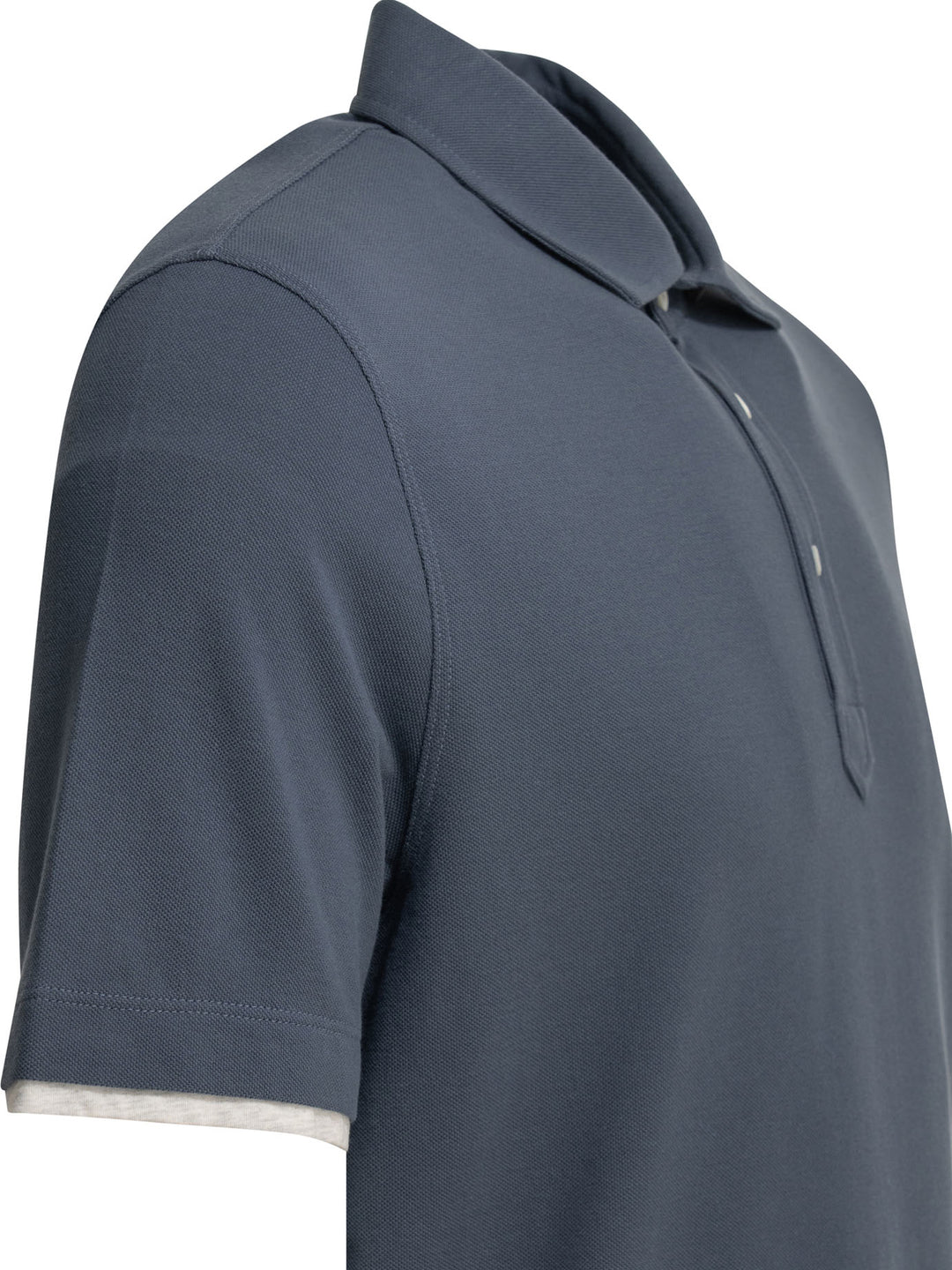 Brunello Cucinelli Faux Layering Polo shirts - Blue | 3938fb7fa13a521f3ff222964996d99d923522d1
