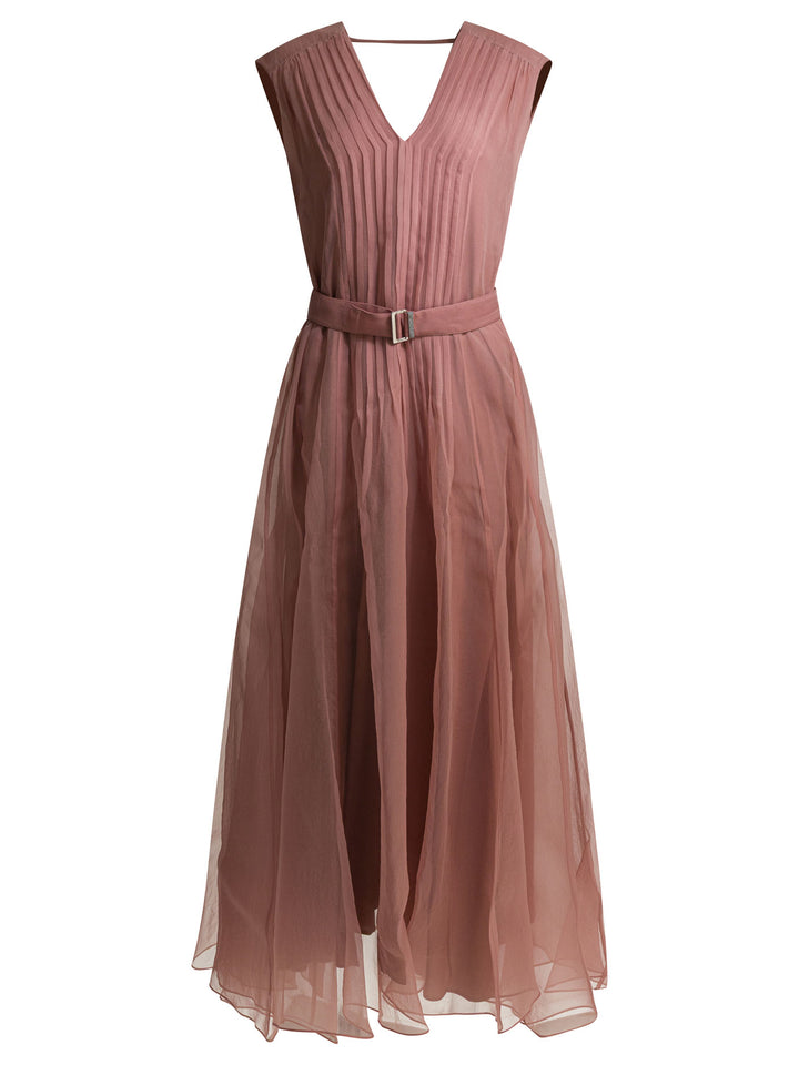 Brunello Cucinelli Precious Strap Dresses - Pink | 95a9e85547292166267456eb0b1606b0356d9671
