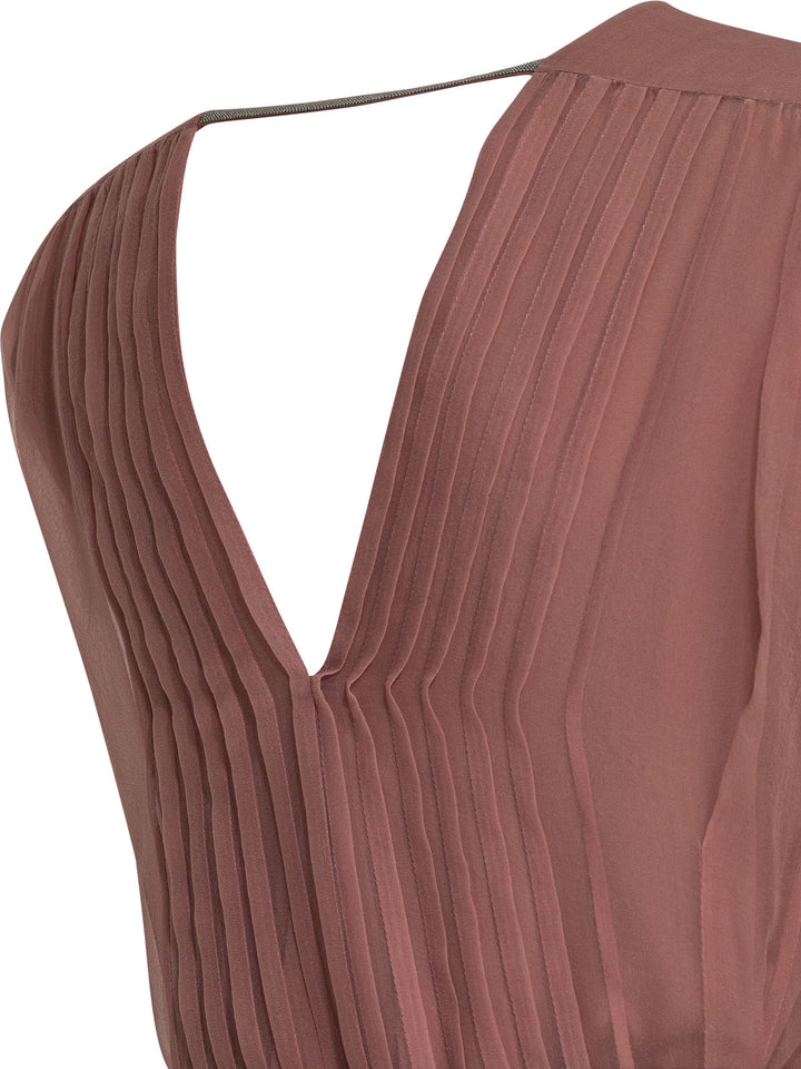 Brunello Cucinelli Precious Strap Dresses - Pink | 59db90b4ba0d29faa4ac946f24dc7dd0ada816f2