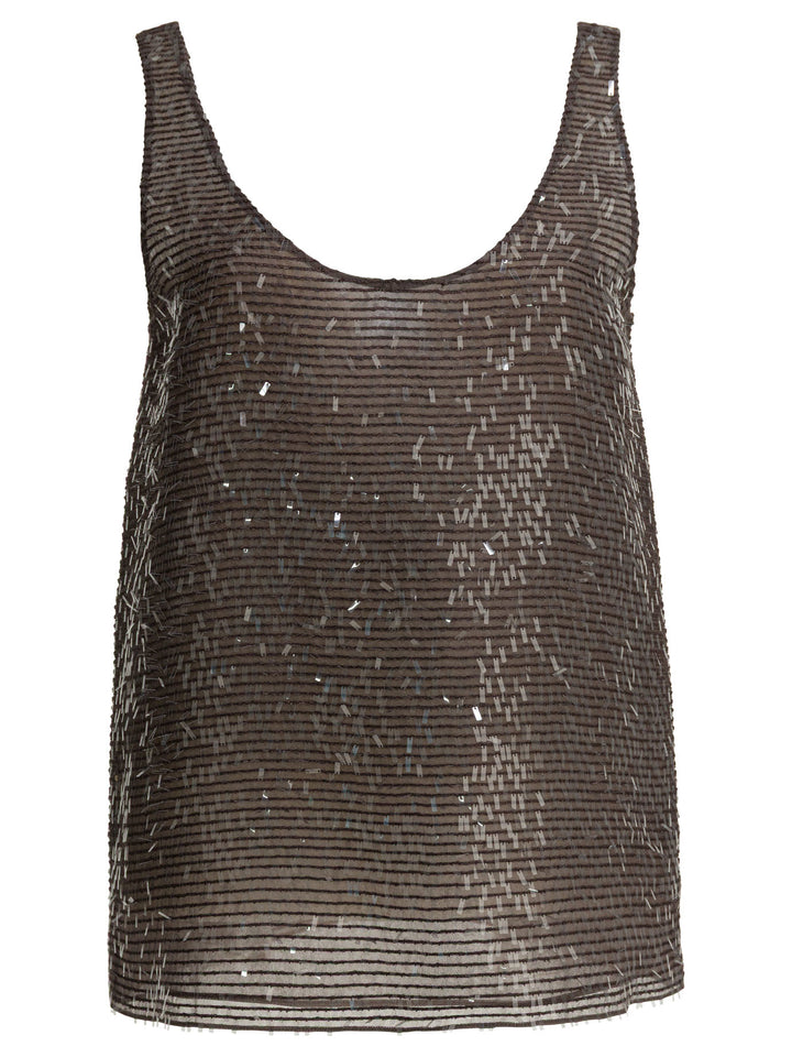 Brunello Cucinelli  Tops - Brown | 543b42d65836d4154eeaea02d4ff68c6739cb701