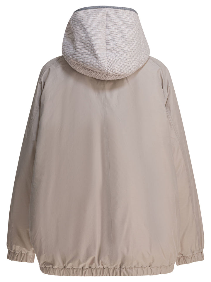 Brunello Cucinelli Taffeta Quilt Jacket Jackets and Coats - Grey | 7354843596f46d9f0564bb4a3f1da396b42c5028