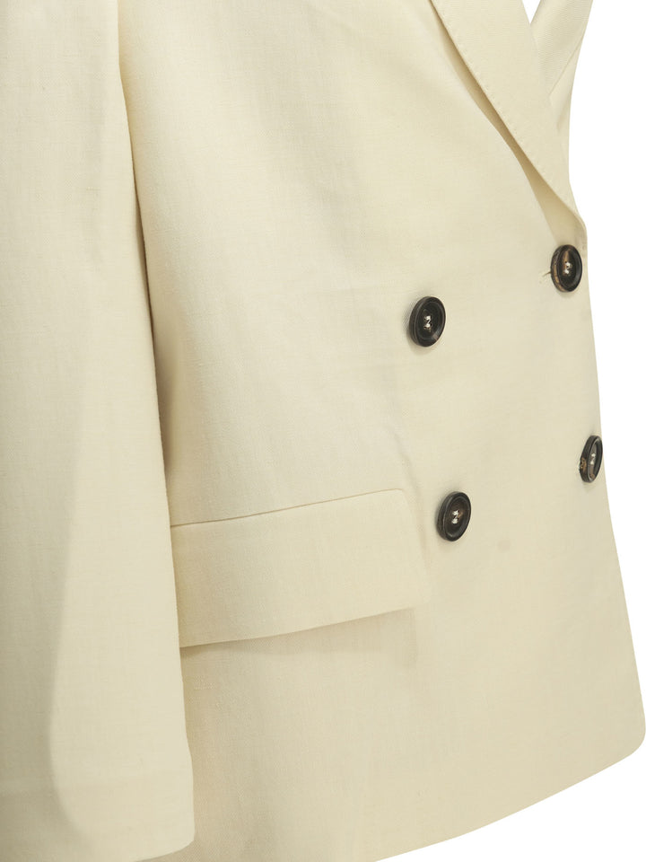 Brunello Cucinelli Fluid Jackets and Coats - White | 01fa411ad33f7adf5cebb2e2af6136bc38d48506