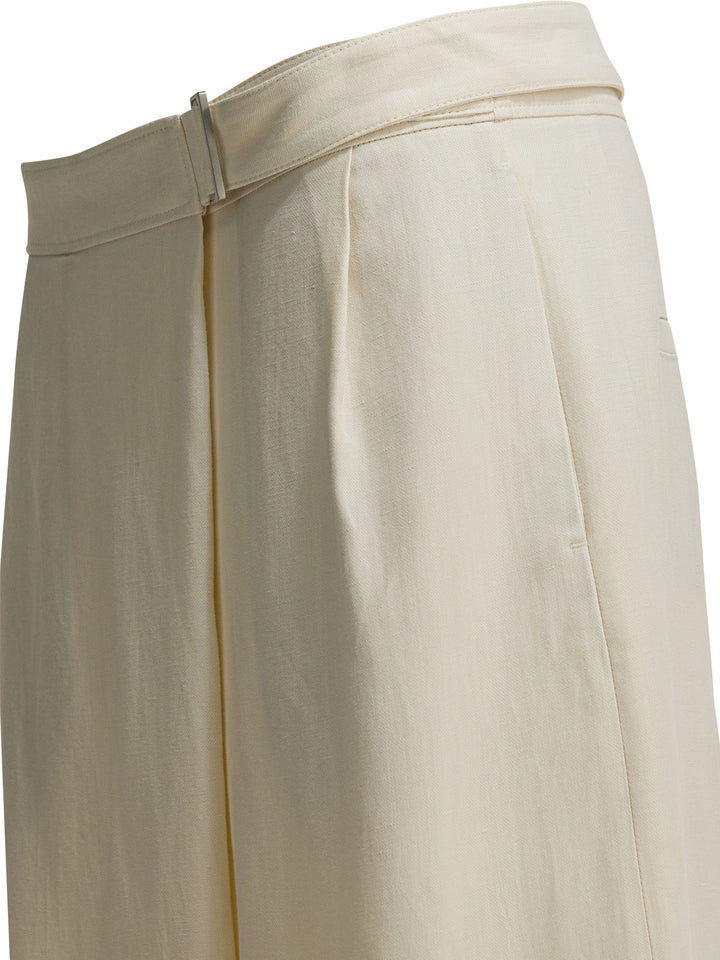 Brunello Cucinelli Sartorial Wrap Trousers - White | 0f859a2a68939b09638865fe0dfe22fecdc07406