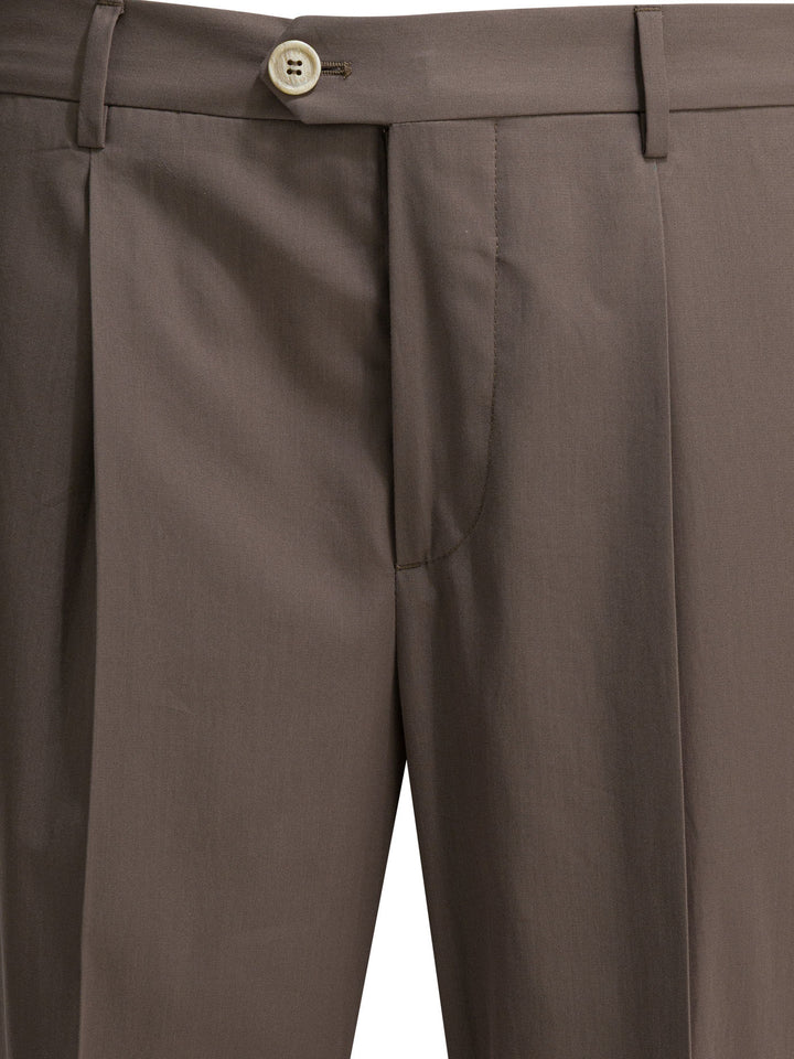 Brunello Cucinelli Tailored Pants Trousers - Brown | 97e36ff7f40e91be17b7076df949a61f0824959e