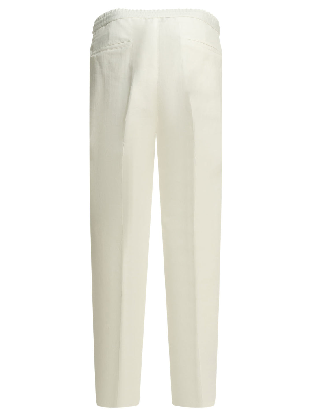 Brunello Cucinelli Casual Linen And Cotton Pants Trousers - White | 73074b11af7d7fb65496f49701575edcf18920f0