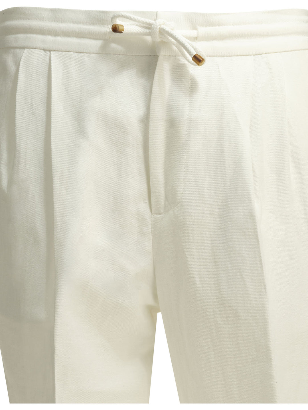 Brunello Cucinelli Casual Linen And Cotton Pants Trousers - White | 66e48ec28d2ff431d921c21b17b8bbb14f6bcbea