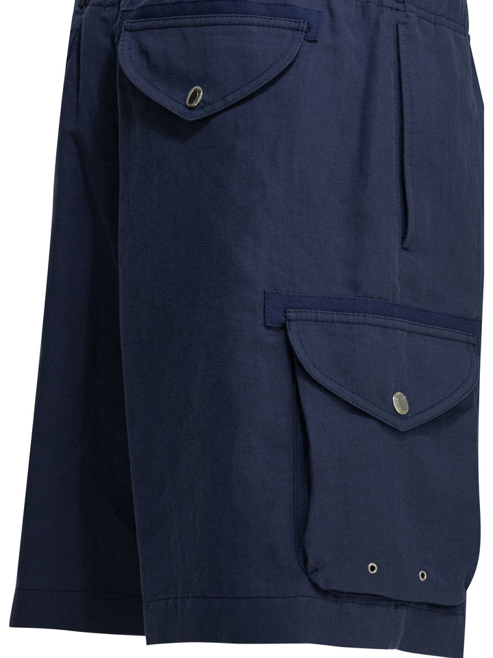 Brunello Cucinelli Short Cargo Shorts - Blue | c027898eb654e83529f77b36ab803ab76c41bfa0