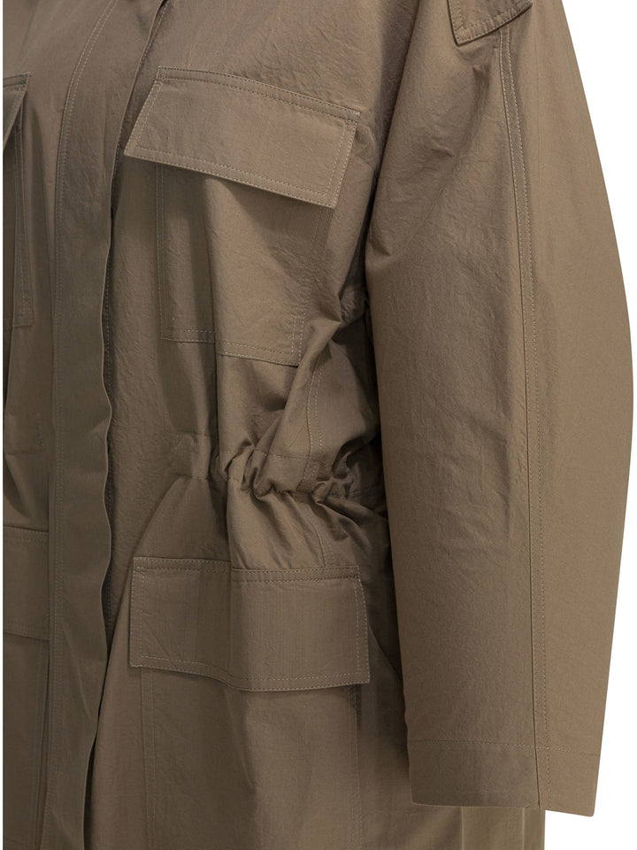 Brunello Cucinelli Cotton Trench Coat Jackets and Coats - Brown | 9ec27a46390b3f6113613fffe89a66815c8c0d31