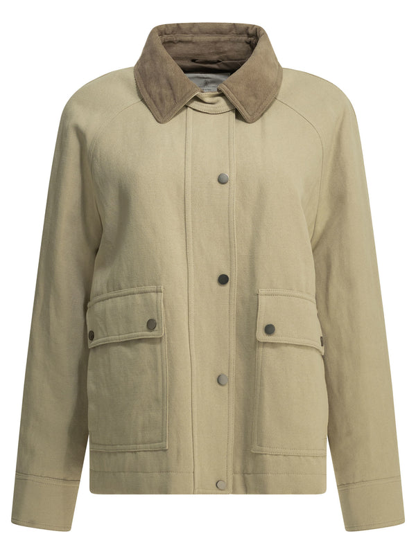 Lightweight Cotton And Linen Jacket Jackets And Coats Beige