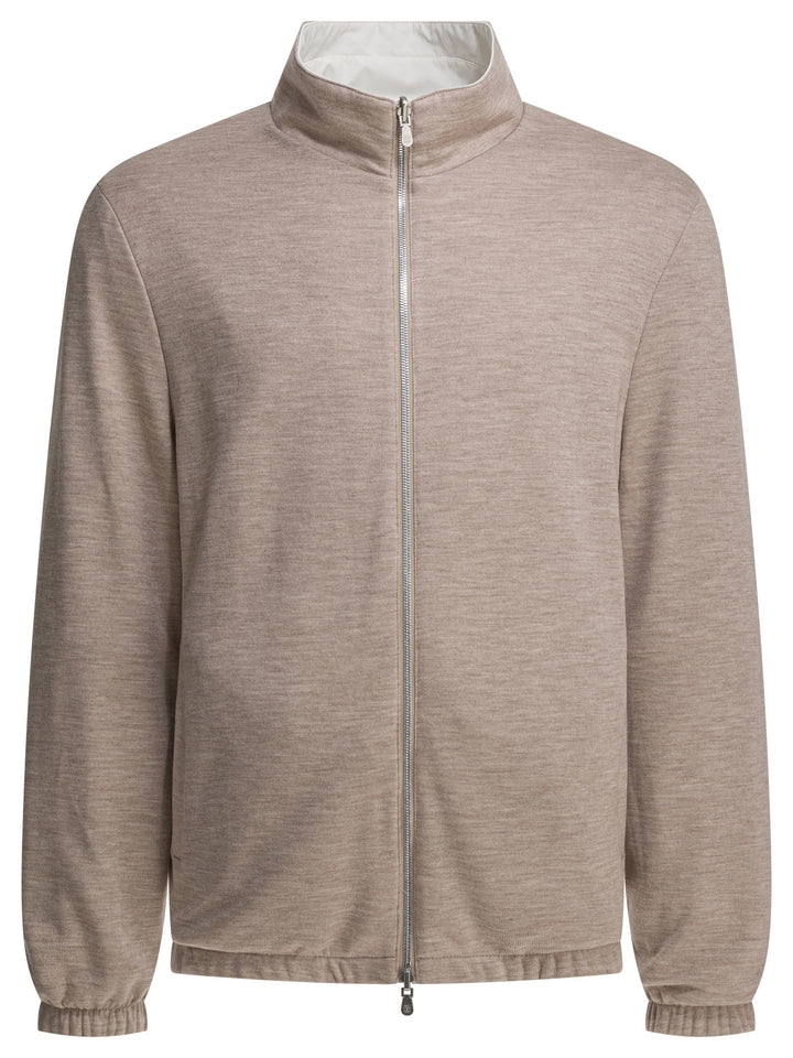 Brunello Cucinelli Reversible Nylon Windbreaker Jacket Jackets and Coats - White | b9303cdeb8aa1ff9f08005462062370b8ab7d048