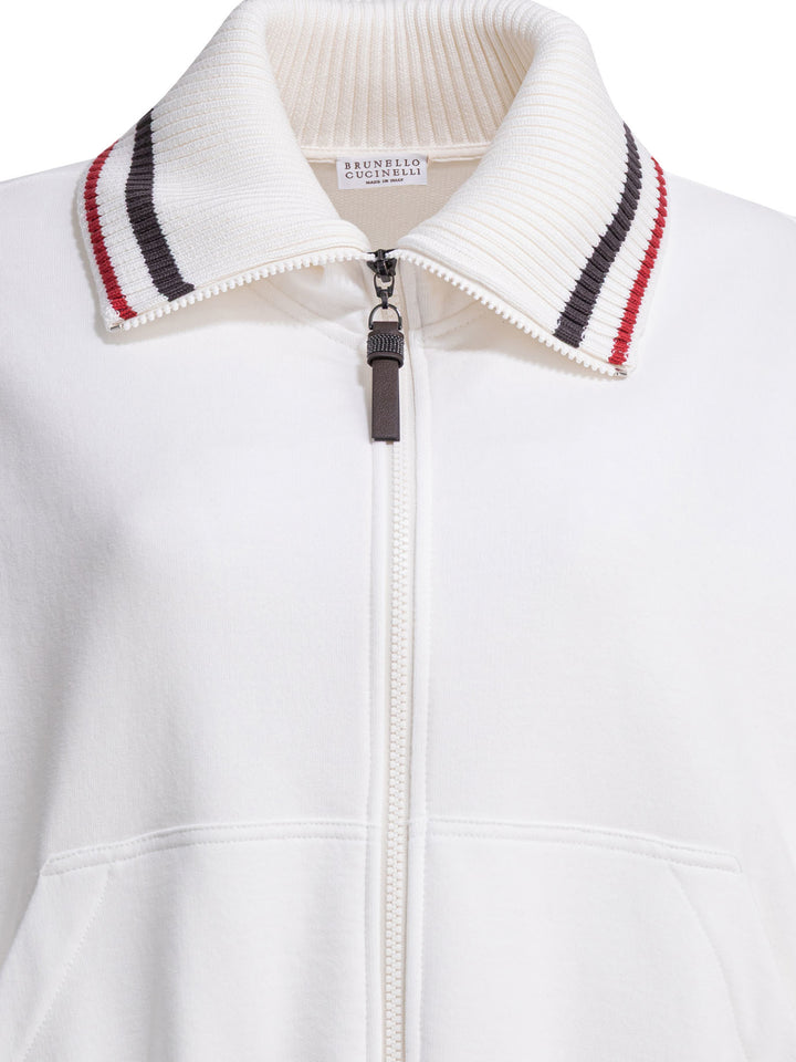 Brunello Cucinelli  Sweatshirts - White | 9911d03de26f83d463dbe2a2dd92a64b6fe44935