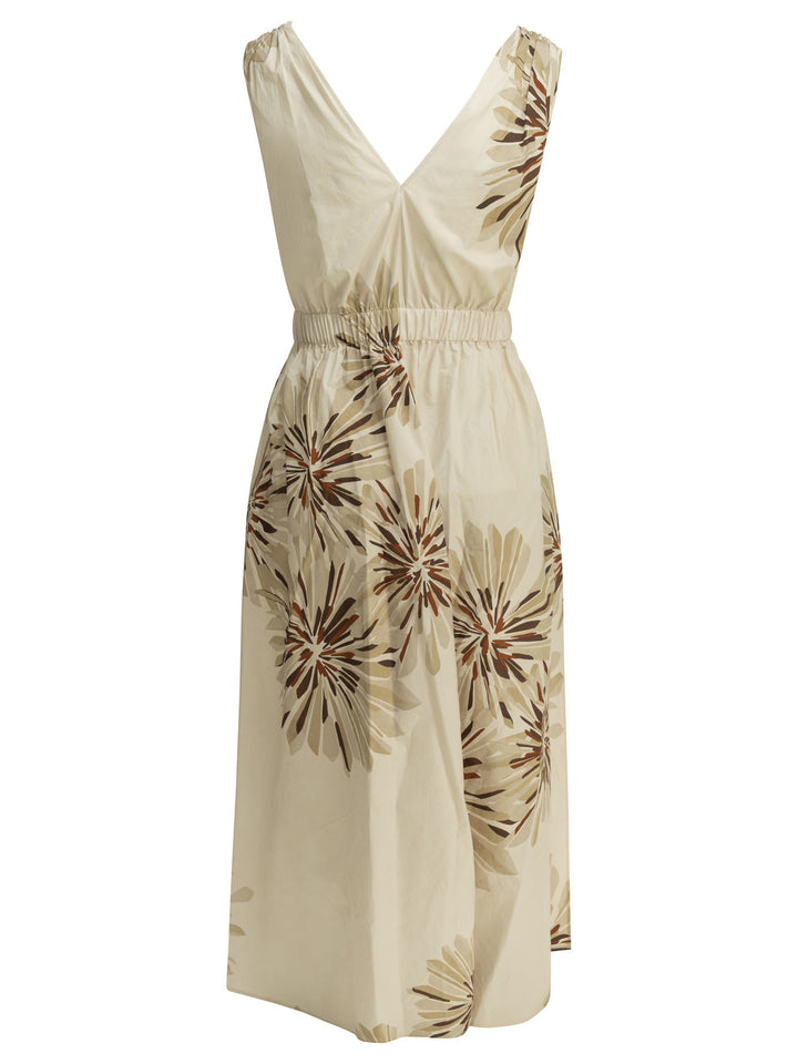 Brunello Cucinelli Bloom Print Dresses - Beige | 3b61d243ab129ca0b61a7891ab7a3e7532e8da4c