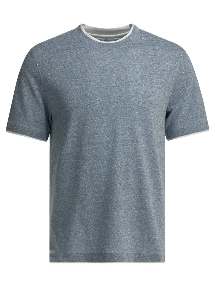 Brunello Cucinelli  T-shirts - Light blue | 86b81cd0daac3079538de1182b98d89c24317dd6