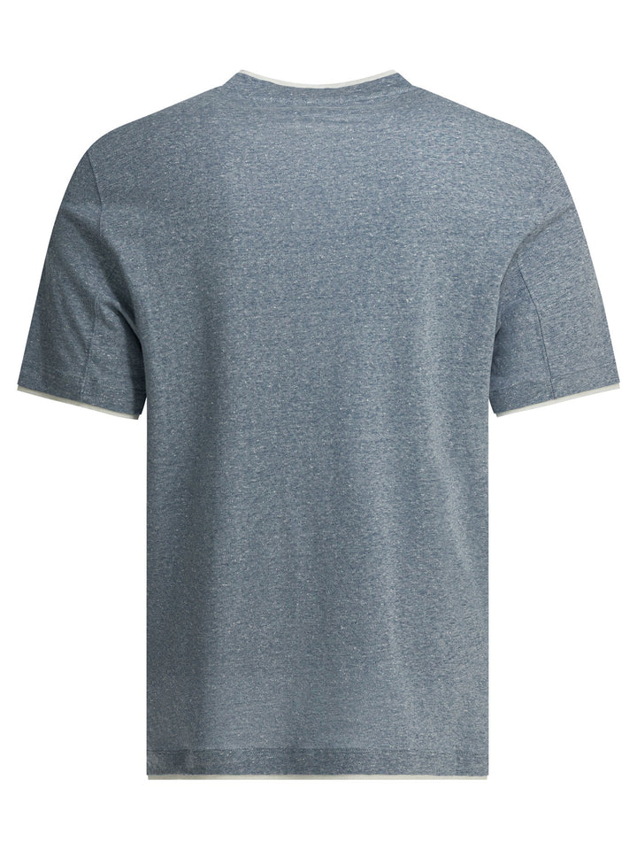 Brunello Cucinelli  T-shirts - Light blue | 9249358b94c6b7663e216e661007beadbb8d5a8d