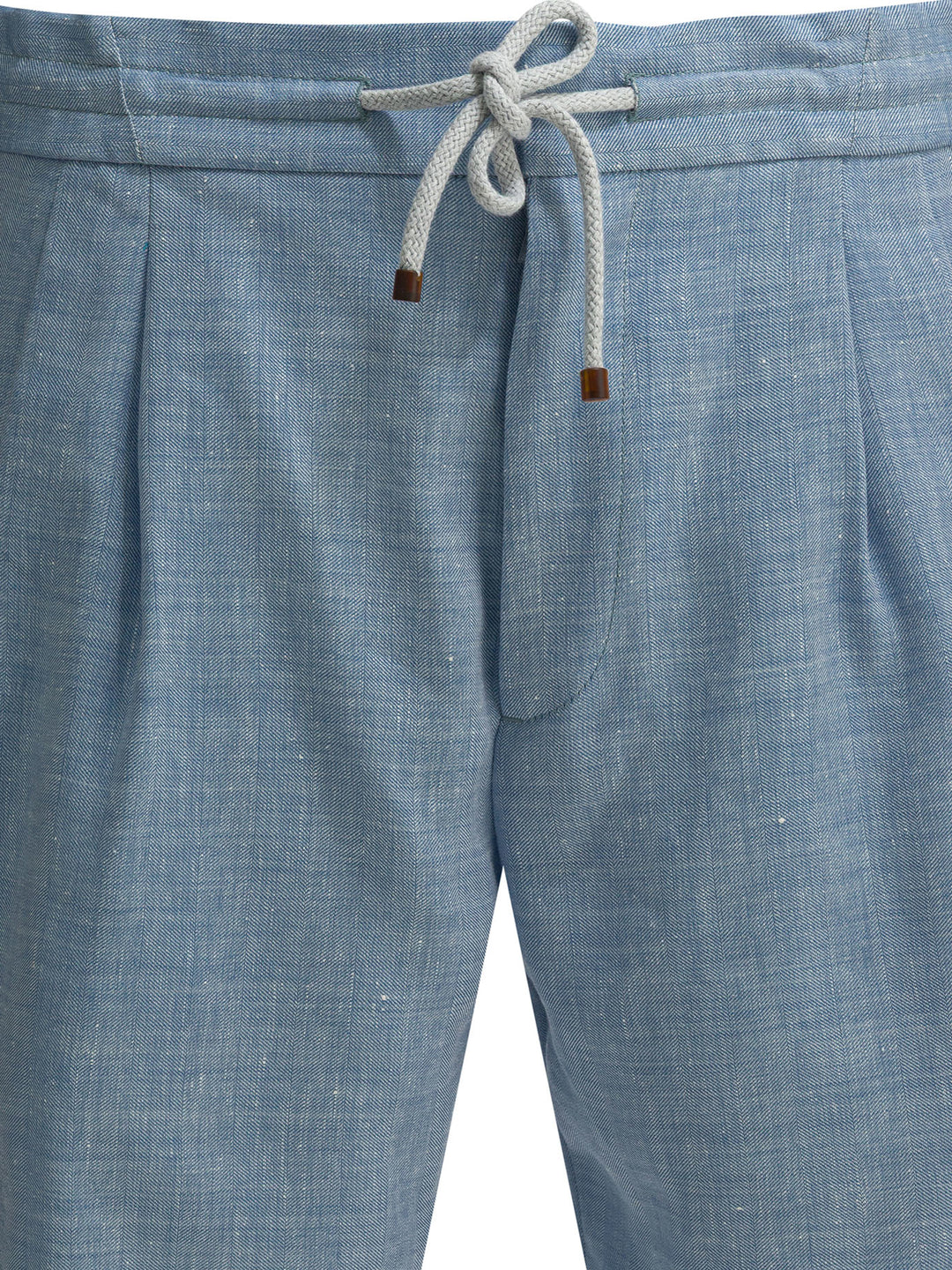 Brunello Cucinelli Short With Laces Shorts - Light blue | 8f35449169c1071b6ec924c624e3f68be1002590