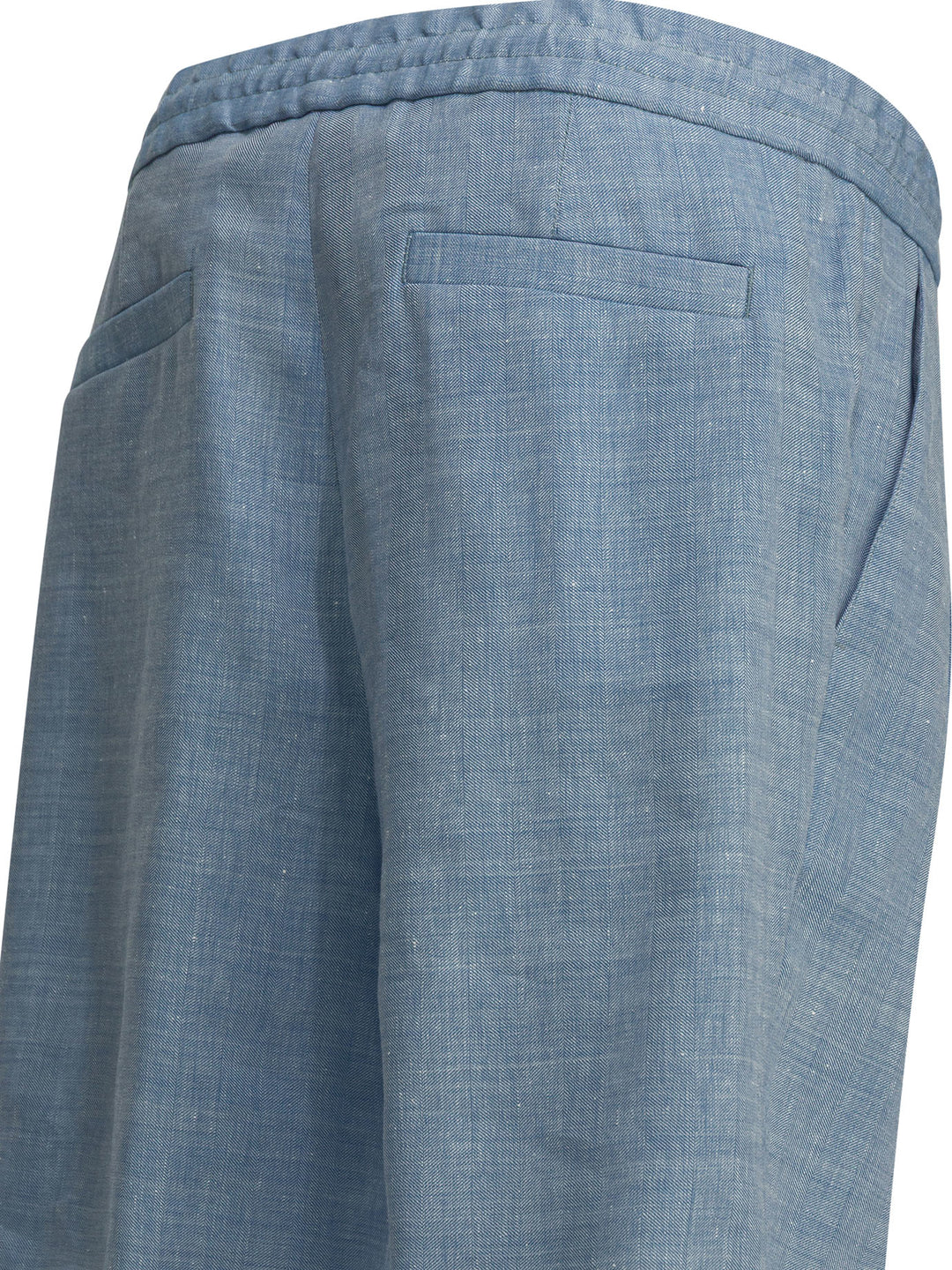 Brunello Cucinelli Short With Laces Shorts - Light blue | 7b3fc93949f5c55722e7d1ce787334c100e428cb