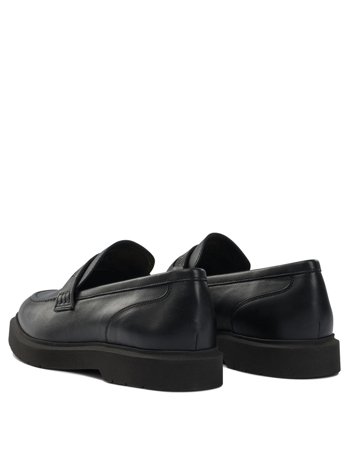 Brunello Cucinelli Penny Loafers & Slippers - Black | 8596fd6b72767a91b39dc421cbc21496f5f3131c