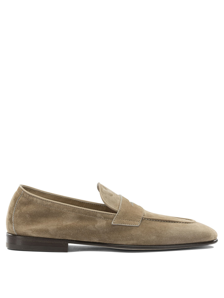 Brunello Cucinelli Suede Loafers Loafers & Slippers - Beige | b7062cade8ccaa58473675c408f00cdbcbaa3d0e