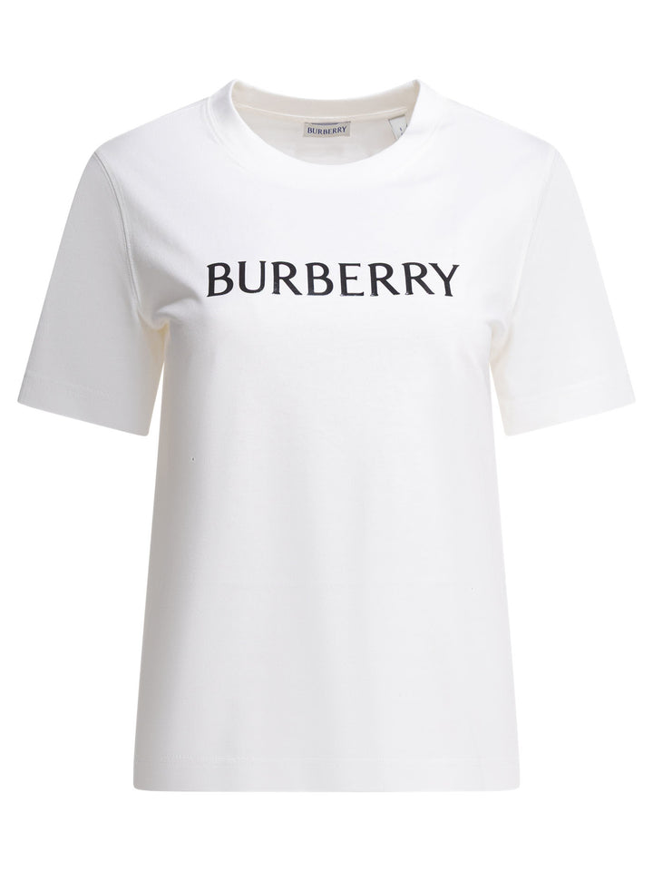 Burberry Cotton T-Shirt With Logo T-shirts - White | 2062ce42b4059d48a4bd7f6a2d1989a0458c8b95