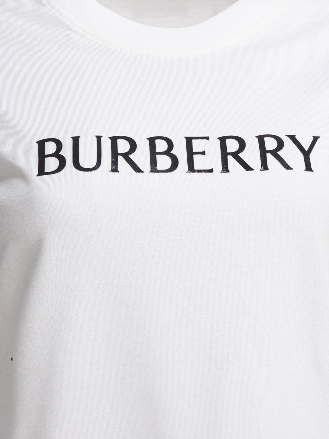 Burberry Cotton T-Shirt With Logo T-shirts - White | 13ad38bd4a1218c27452fcfeef249a5afbc538df