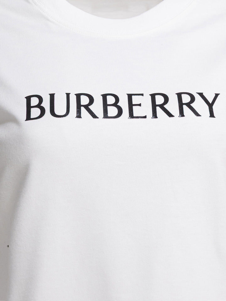 Burberry Cotton T-Shirt With Logo T-shirts - White | 13ad38bd4a1218c27452fcfeef249a5afbc538df