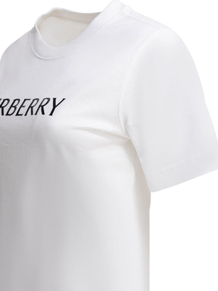 Burberry Cotton T-Shirt With Logo T-shirts - White | 1ae241f4fe00ebc2b905ccaff620b8c2ae8463e4