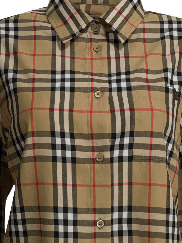 Burberry Check Shirts - Beige | efb751774dda0cee5b85a82c7c10e9bba698547f