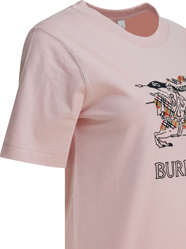 Burberry Cotton  T-Shirt With Ekd T-shirts - Pink | d2b34864c1c906d821337d074d7cc8b9a821e979