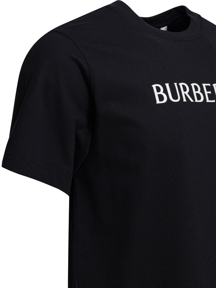 Burberry Cotton T-Shirt With Logo T-shirts - Black | c98a4c575e17c6af47c64e6da96b4d2888474d00