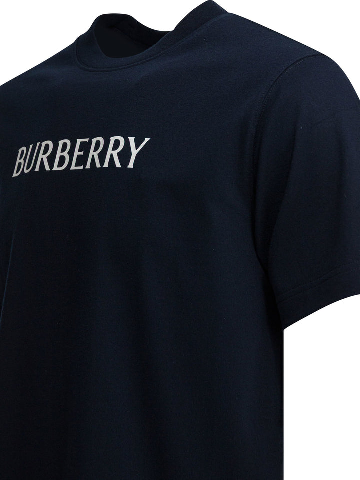 Burberry Cotton T-Shirt With Logo T-shirts - Blue | c7b5564f40134fe330d1b3250a4a20f068dc77df