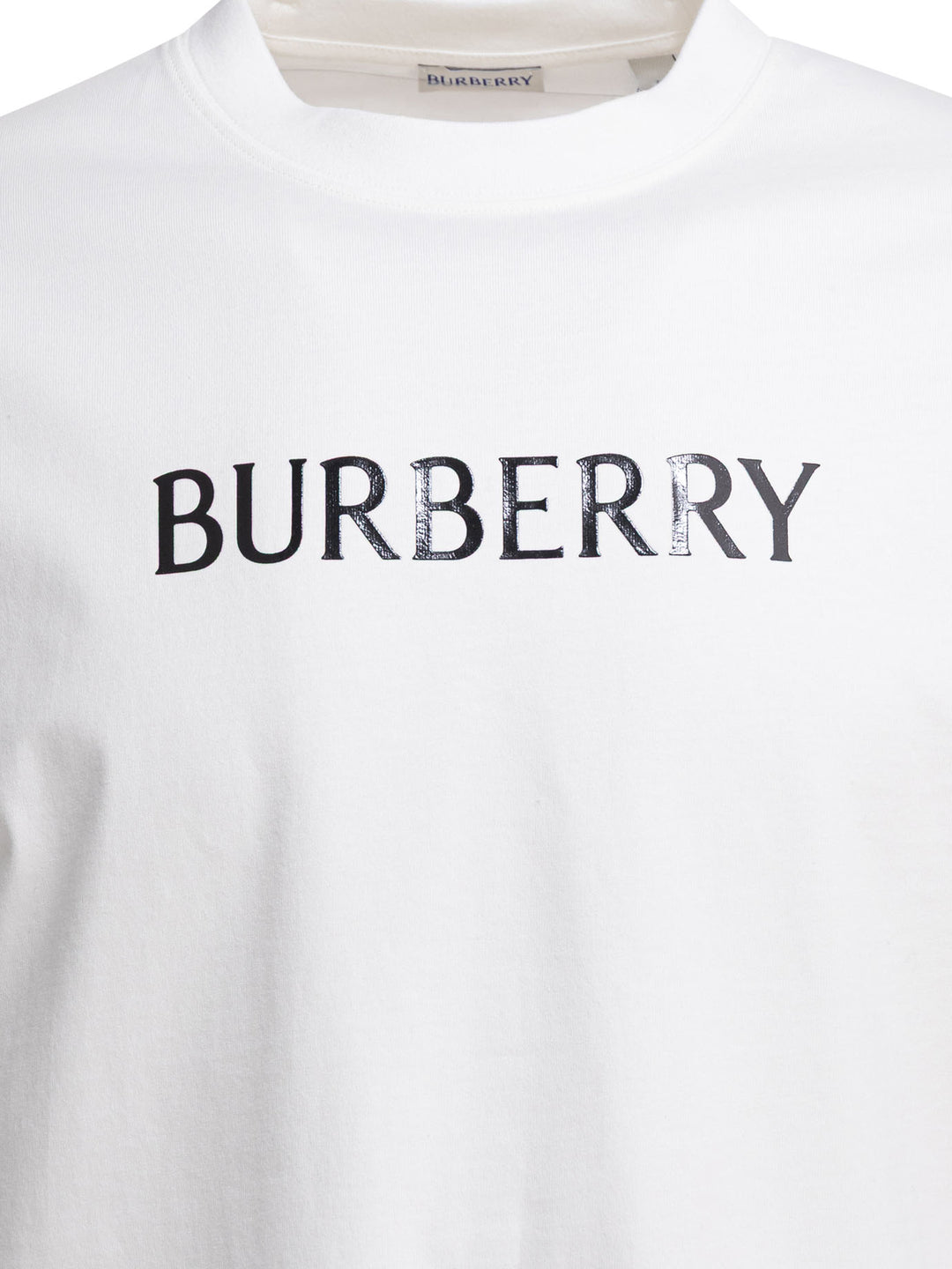 Burberry Cotton T-Shirt With Logo T-shirts - White | 4d67da17dc6cc25a122299eae00609a0330ceb5f