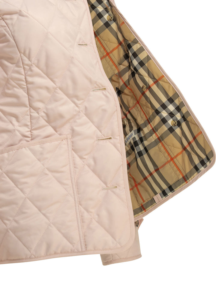 Burberry Quilted Jacket Jackets and Coats - Pink | 27e24f4010392f147f26f60033e65134280cd6e7