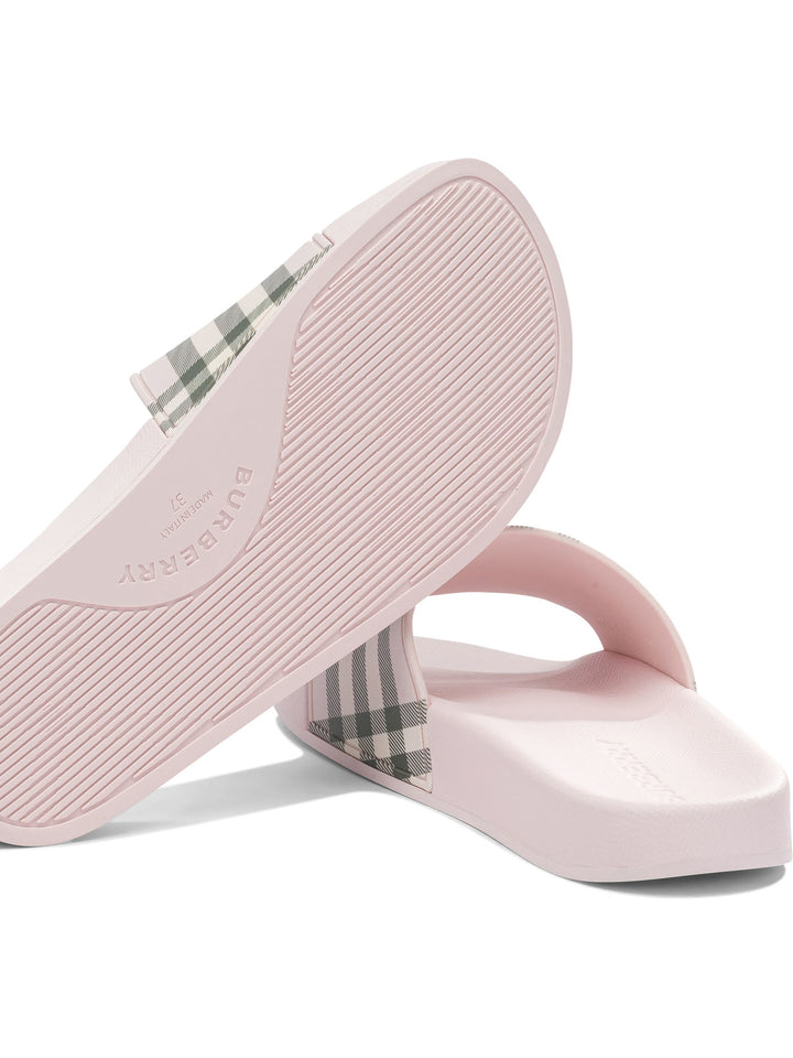 Burberry Check Sandals - Pink | bb59198bb639a86a5d95313e5f99a124552e8a38