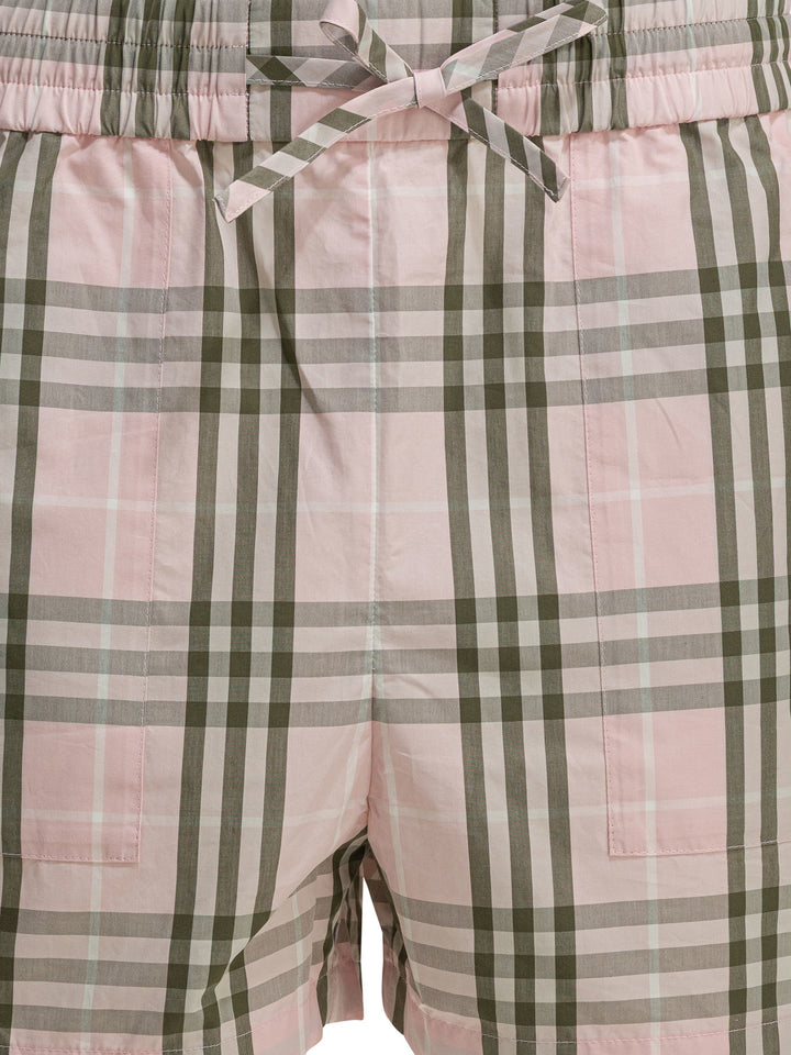 Burberry Evelyn Check Shorts - Pink | 18036390d1d1aad429dde7c84edcd5650063743a