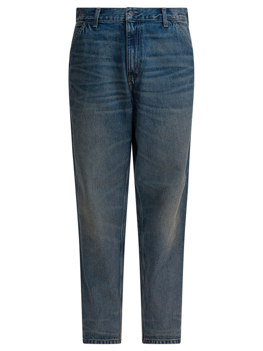 Single Knee Jeans Blue