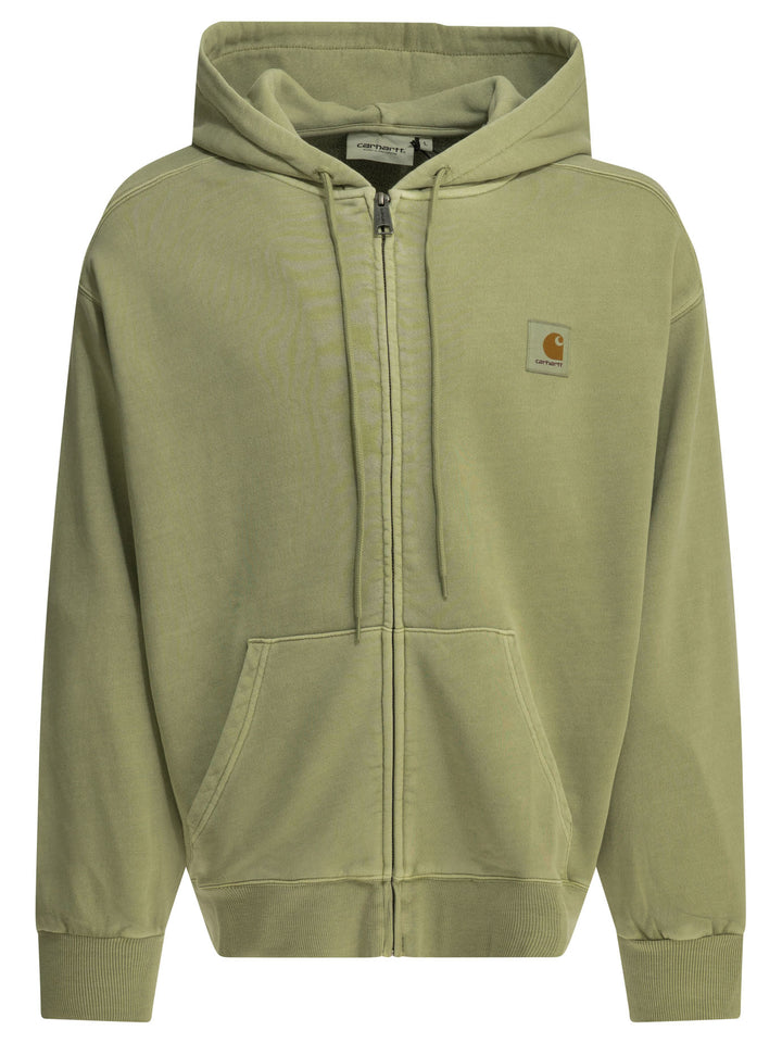 Carhartt Wip Nelson Sweatshirts - Green | 1b21f51e7203d9614d2c4d0b7aefcf3e5f361285