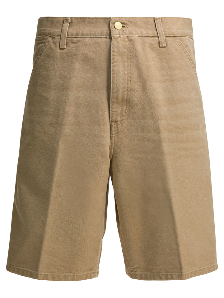 Carhartt Wip Single Knee Shorts - Beige | 94f5ee33a407e11fa06c847ec40852d5e1b30939