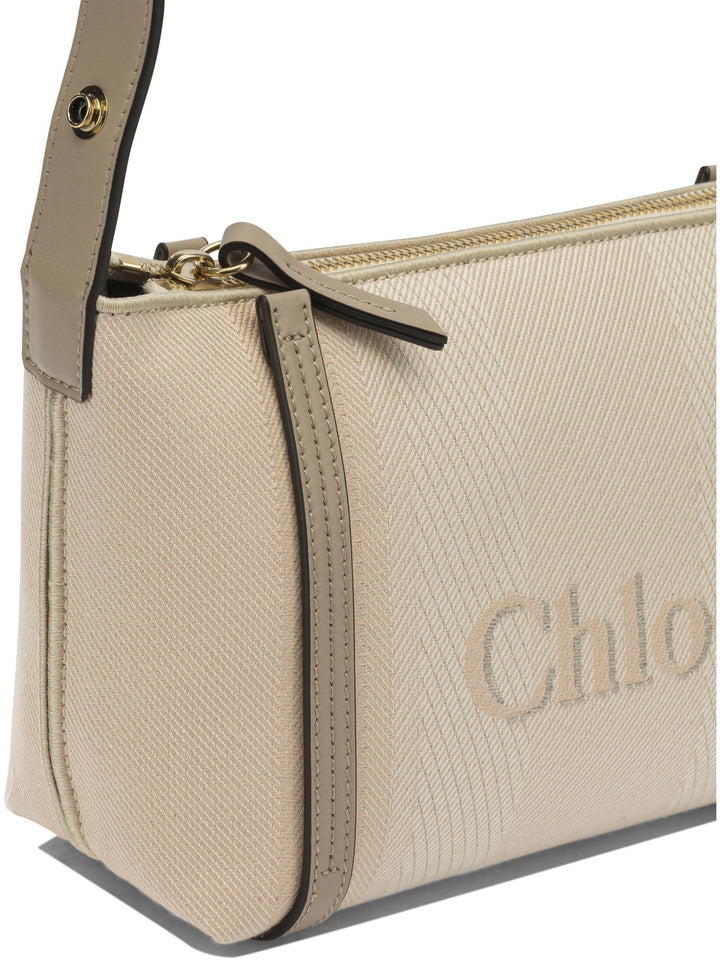 Chloé Carry Shoulder Bags - Beige | 88d290ae48cc4e9edb7309884e6122e2aff9ba43