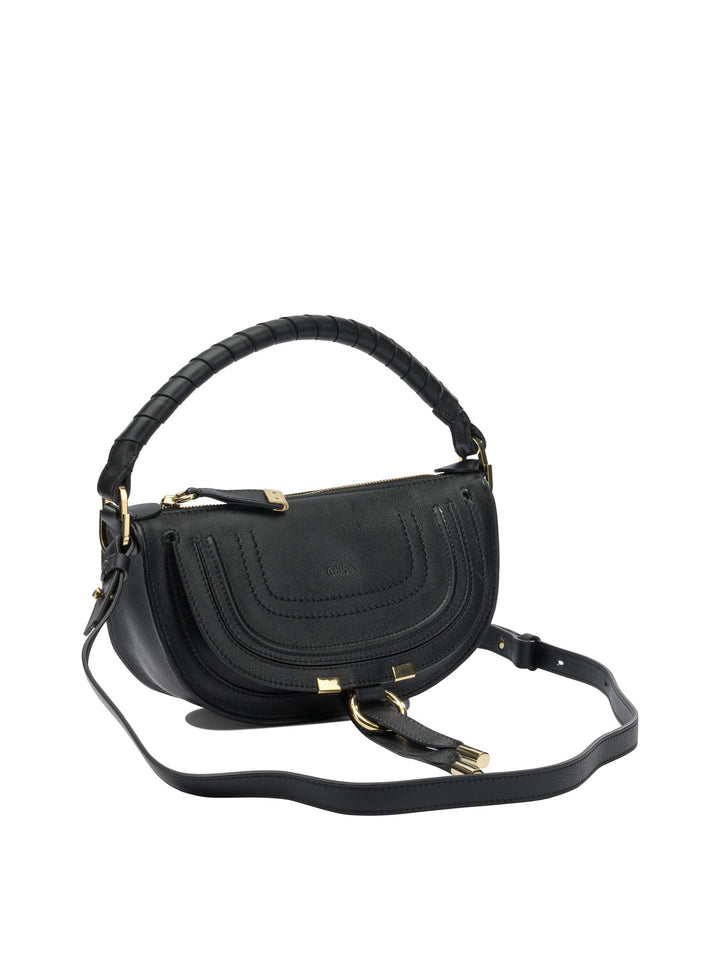 Chloé Marcie Shoulder Bags - Black | 3d562ed6a8a40bfbfb650fe4ce442281039c5c5f