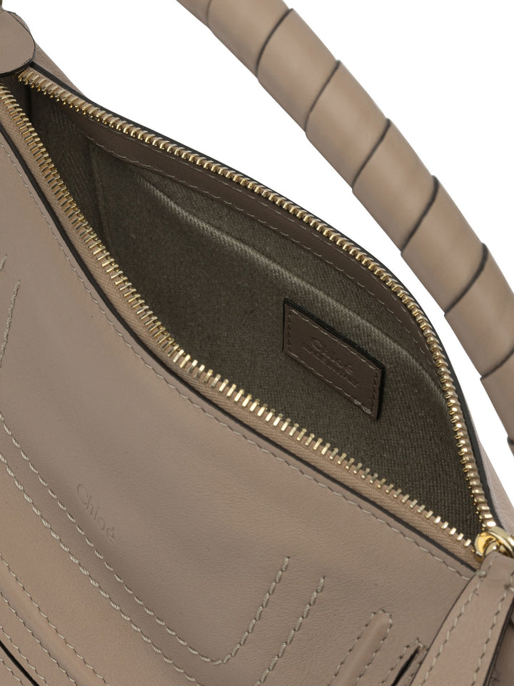 Chloé Marcie Shoulder Bags - Beige | 2d8167785d75fd0a23d7e876bbccc1ead1cee9bc