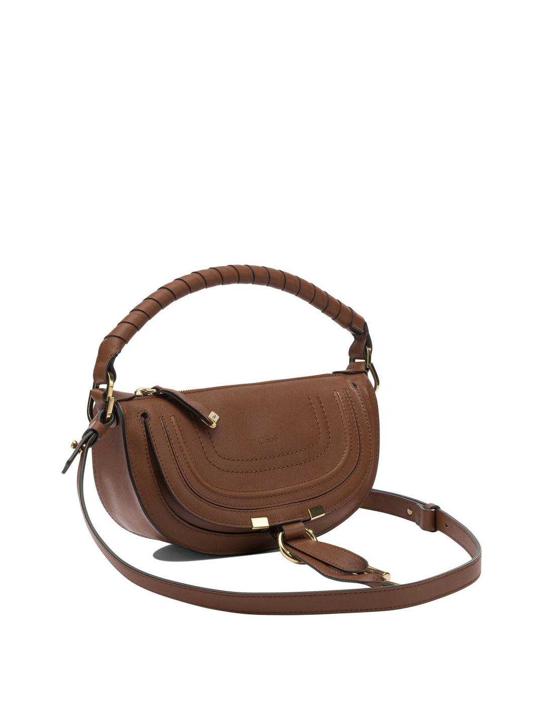 Chloé Marcie Shoulder Bags - Brown | 5c4e34db19d89840cc39740f13a155a218fe60f9