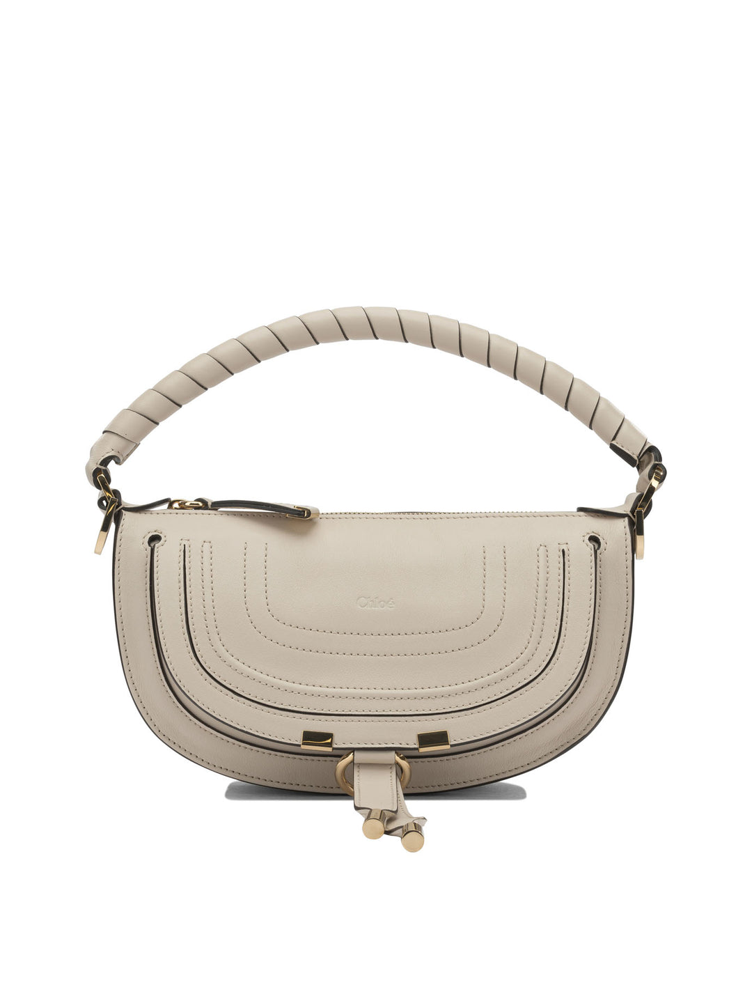 Chloé Marcie Shoulder Bags - White | a4c5c90d46dd34a109a4442cbb4b53ae70b739d9