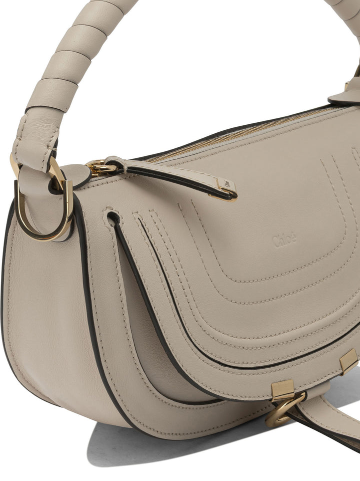 Chloé Marcie Shoulder Bags - White | 33dab20c5b69670d6785a4a726149aa7e4414ee6