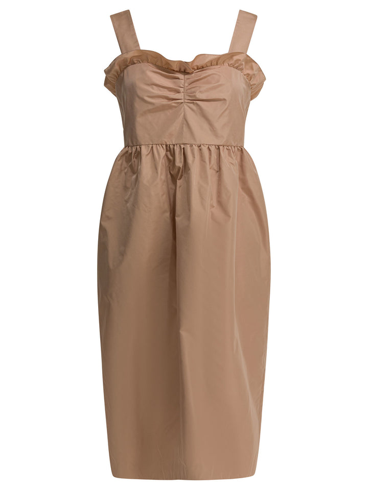Chloé Balloon Dress In Silk Blend Dresses - Pink | 74f6f55c31ee29a9d1b2cb6a2968f18ba8f94763