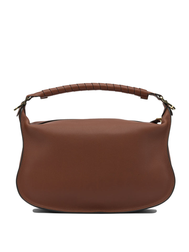 Chloé Marcie Shoulder Bags - Brown | b77f2be0522a56ab1ef49086c045e9cdef28c438