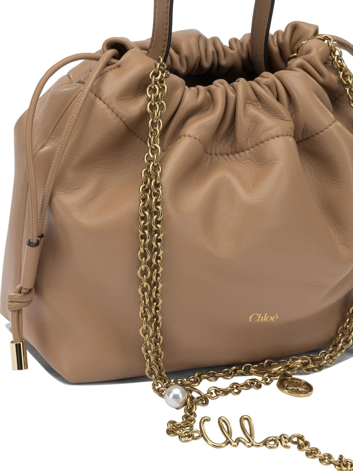Chloé Chloé Icons Shoulder Bags - Beige | e2655ca04b49af39d9b91b80cbbbbbea1ef58416