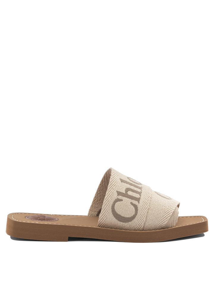 Chloé Woody Sandals - Beige | 7fdf26be78836b3de1d0f9046c58a7ce8b565162