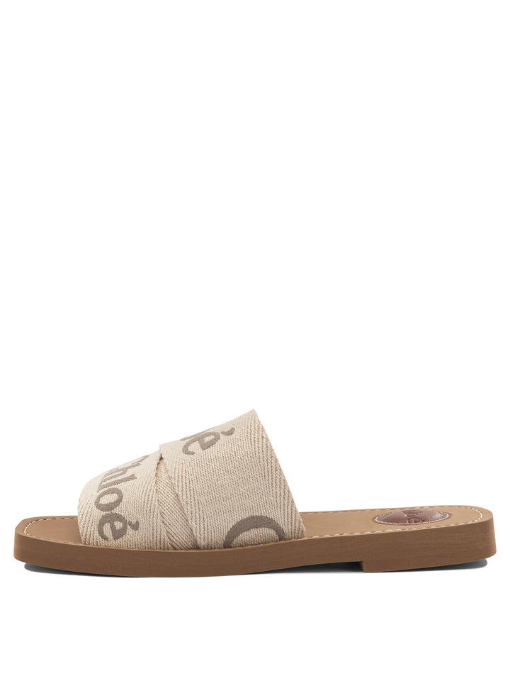 Chloé Woody Sandals - Beige | 6963ae595a11881d4b64f8aa2d64996c779984d1