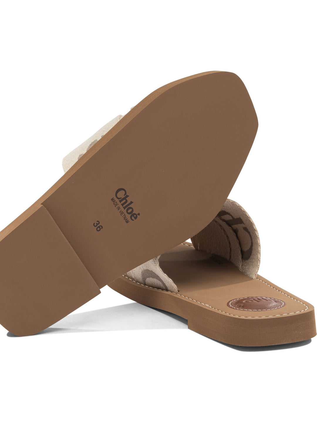 Chloé Woody Sandals - Beige | fe675f2fc7151f6244e0b60eb366570b53557f84
