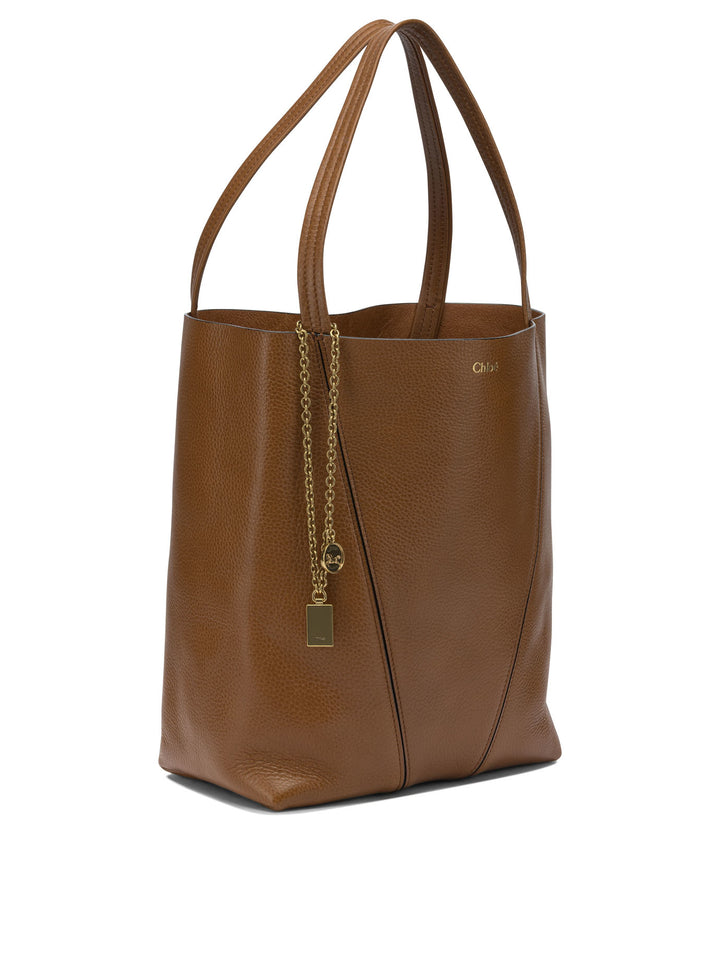 Chloé Spin Shoulder Bags - Brown | 3f2862c010b3f1b2405b453f15defceb2ce304fe